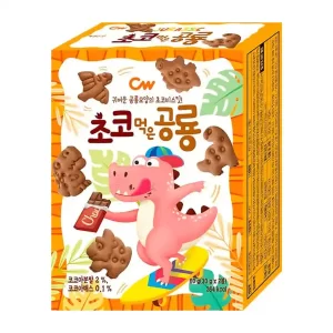 CW GALLETAS DE DINOSAURIO SABOR CHOCOLATE CAJA 60G