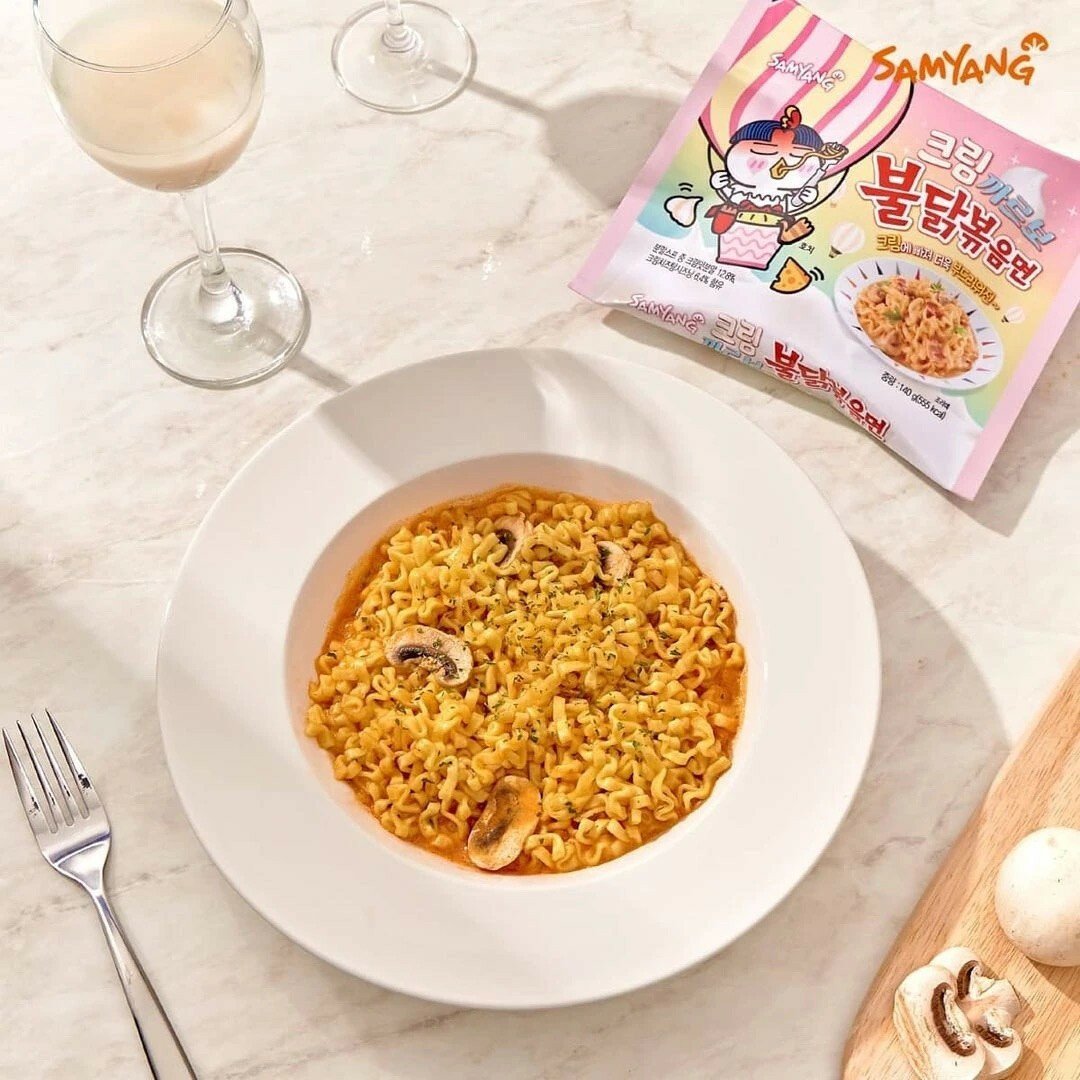 Ramen Picante Cream Carbonara Buldak 140g - Image 2