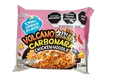 Paldo Volcano Ramen Sabor Pollo Picante Carbonara 130g
